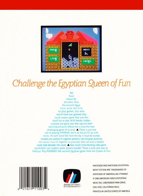 Pyramid (Homebrew) — Box back